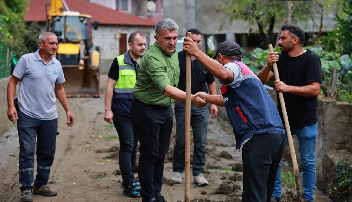 Bulancak Belediye Başkanı Necmi Sıbıç Yağış Sonrası Sahada